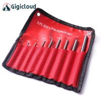 ราคา 9pcs Roll Pin Punch Set Punch Tool With Portable Bag Spherical Tip Removing Repair Tools Pin Punch Set For Watch Repair Automotive Jewelry (21858287855)