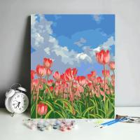 ราคา Nanafine Thai Shipping 30 40 ซม DIY ภาพวาดสีน้ำมันดิจิตอลมือวาดภูมิทัศน์ภาพวาดพระอาทิตย์ตกดอกกุหลาบภาพวาดตกแต่ง (21378616456)