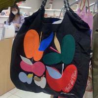 ราคา Bear BallChain Embroidery Handbag Ice Cream Elk Drawstring Tote Bag Lightweight Mommy Bag Ins Flower Shoulder Bag Shopping (21897636775)