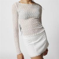 ราคา เสื้อครอปลูกไม้ผู้หญิงแขนยาวเสื้อลูกไม้สั้นออกไปพอดีตัว (19966246552)