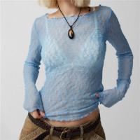 ราคา เสื้อครอปลูกไม้ผู้หญิงแขนยาวเสื้อลูกไม้สั้นออกไปพอดีตัว (19966246556)