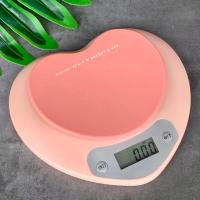 ราคา ตาชั่งอาหารดิจิตอลรูปหัวใจ 5kg ตาชั่งวัตถุดิบจอแสดงผล LCD 3 หน่วยวัด Kitchen Scale ตาชั่ง ตาชั่งดิจิตอล แบบชาร์จไฟ ไม่ใช้ถ่าน (10458738835)