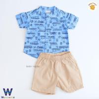 ราคา Wonderchild ชุดเสื้อเชิ๊ต กางเกง สำหรับลูกชาย 3 24 เดือน ชุดใส่ไปเที่ยวเด็ก ชุดเด็กผู้ชาย (21942477445)