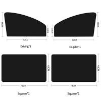 ราคา ผ้าม่านหน้าต่างรถยนต์ 4ชิ้น ม่านบังแดด แม่เหล็ก ในรถยนต์ แบบทึบ ป้องกัน UV น้ำหนักเบา บังแดดรถยนต์ (21787500756)