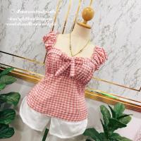 ราคา เสื้อผ้าสาวอวบร้านแป้งแป้งแฟชั่น เสื้อลายสก๊อตจั๊มอกผูกโบว์ ด้านหลังดึงยางสม็อคอก 36 46 ยาว 24นิ้ว สินค้ามีพร้อมส่งจัดส่ง (21616533646)