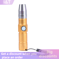 ราคา IT หลอดไฟ UV USB ชาร์จ3โหมด365nm ultraviolet LED Flashlight Detector (21121465339)