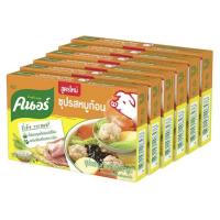 ราคา คนอร์ ซุปก้อน รสหมู 80กรัม เเพ็ค6กล่อง 48ก้อน (21848686937)