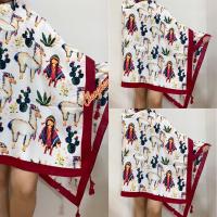 ราคา ผ้าพันคอ ผ้าคลุมไหล่โบฮีเมียน ผ้าพันคอหญิง scarf shawl scarves ผ้าคลุมไหล่สไตล์โบฮีเมียน ผ้าหนา กันแดด กันลม (9988109183)