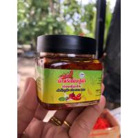 ราคา น้ำพริกมันปูม้า 120กรัม ต้นตำรับ จากมันปูม้าทะเลผสมเครื่องแกงใต้ ฮาลาล (21978033690)