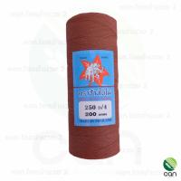 ราคา ด้ายโปลีสีสีแดงอิฐ ขนาด 200 g ตราช้างใบไม้ ด้ายโปลี เชือกโปลี ด้ายโปลีหลอด ด้ายทอเสื่อ ด้ายตำสาด ด้าย (6286362998)