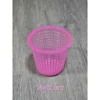ราคา ตะกร้าพลาสติก ตะกร้ากลม ทรงสูง ตะกร้ากลมทรงสูง ขนาด14 12cm สีสันสวยงาม (22063308725)