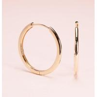 ราคา Grace Fine Jewelry ต่างหูห่วงทองแท้9K Basic chic Big size (12466351406)