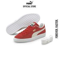 ราคา PUMA SPORT CLASSICS รองเท้ากีฬา Suede Classic XXI Trainers สีแดง FTW 37491502 (16342135775)