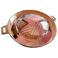 ราคา กะทะทองเหลือง BBQ กะทะปิ้งย่างไม่มีรู 35 ซม กะทะย่างหมูกะทะ สำหรับเตาถ่าน ทำจากทองเหลืองแท้ ปิ้งย่าง ลวกจิ้ม (17506342787)