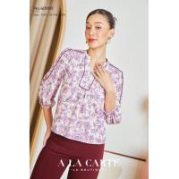 ราคา 68900 เสื้อจอเจียร์พิมพ์ลายดอก เนื้อผ้าพริ้วใส่สบาย มีซับ ตัดสีกุ๊นที่แขนและอก คอผ่าวีและติดกระดุม (13117357663)