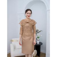 ราคา สวยเด่น อย่าพลาด เดรสลูกไม้ทั้งตัว แต่งโบว์แบบใหม่ล่าสุด แขนคลุมศอก สวยหรูแฟชั่น ใส่ออกงาน สีทอง สีเทาเงิน S 3XL (21976203088)