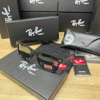 ราคา raybanแว่นตากันแดดrayแบรนด์หรูย้อน ยุคสำหรับทั้งหญิงและชายแว่นกันแดด แบรนด์ดีไซเนอร์ban sunglasses men wayfarer 2140 RAYBAND แว่นตา กันแดด (21926211713)