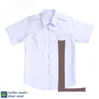 ราคา ขายแยกชิ้น ชุดครูเอกชนชาย เสื้อครูเอกชนชาย สีขาว แขนสั้น อก 40 52 กางเกงสแล็คสีกรมท่า เอว 28 50 (8309484869)