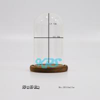ราคา ครอบแก้ว ฝาครอบกระจก โดมแก้วพร้อมฐาน โหลแก้ว โดมแก้ว ครอบหน้ารถ ตู้กลม GlssDome ครอบกลม ขวดแก้ว ตู้ครอบพระ (1359480766)