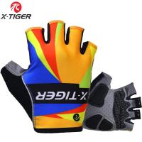 ราคา X Tigerถุงมือปั่นจักรยานบุรุษสตรีMTBถนนถุงมือสะท้อนแสงจักรยานเสือภูเขาครึ่งนิ้วลื่นถุงมือจักรยาน (16533883505)