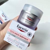 ราคา Eucerin Q10 Anti Wrinkle Face Cream Day Cream 48g Night Cream 48g ครีมบํารุงผิวหน้า ยูเซอรีน ให้ความชุ่มชื้น (22074758083)
