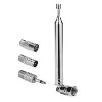 ราคา FM Radio Antenna Replacement Telescopic Screw F Type Male Plug Connector Adapter for AV Stereo Receiver Home Amplifier (19669971965)