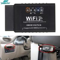 ราคา เครื่องสแกนวินิจฉัยรถอัตโนมัติระบบเครื่องอ่านโค้ด WIFI OBD2 V1 5 ELM327 (21353693720)