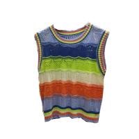 ราคา Mira shop เสื้อกล้ามไหมพรม ลายทาง สีรุ้ง รุ่นฮิต (21693955529)