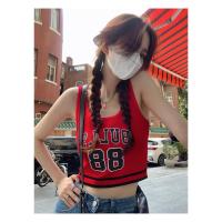 ราคา BG World เสื้อกล้าม เสื้อกล้าม ผู้หญิง มีฟองน้ำ ลายตัวอักษร สไตล์สปอร์ดต ทีมบาสBulls (21956872464)