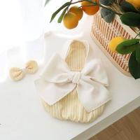 ราคา DY Loving เสื้อผ้าสุนัขสไตล์เกาหลีเสื้อเชิ๊ตปอมเมอเรเนียนผ้าเย็นมีโบว์สีขาวขนาดใหญ่สำหรับฤดูร้อน (18490002119)