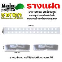 ราคา รางปลูกผักไฮโดรโปนิกส์ รุ่นรางแฝด เจาะ 28 หลุมเปล่ารางเปล่าสามารถน้ำไปต่อขนาดได้ (21960288662)