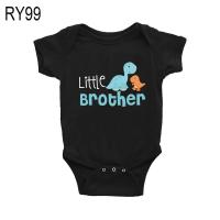 ราคา Big Little Brother Sister Siblings Matching T Shirts Romper Personal Dinosaur Tops Big Little Bro Sis Matching Outfits (20622942080)