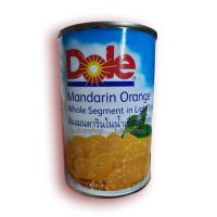 ราคา ส้มแมนดารินในน้ำเชื่อม โดล Dole Mandarin Orange Whole Segment in Light Syrup ขนาด 425 กรัม (13476578005)