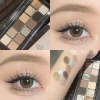 ราคา เครื่องสําอาง อายแชโดว์พาเลท กลิตเตอร์ เลื่อม ชิมเมอร์ สีชมพูกุหลาบ เนื้อแมตต์ ติดทนนาน มี 12 สี (21678291756)