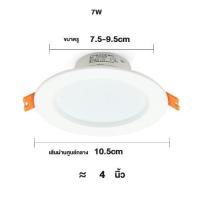 ราคา โคมไฟเพดาน โคมไฟฝ้าติดเพดานแสงขาววอร์ม LED กลม โคมไฟดาวน์ไลท์ LED ดาวน์ไลท์ฝังฝ้า ดาวไลท์ LED โคมไฟ LED โคมไฟติดเพดาน LED หลอดไฟดาวน์ไลท์ Downlight LED ไฟเพดาน แบบกลม 3 4 6 8 นิ้ว 24 วัตต์ (2207188516