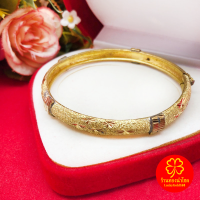 ราคา กำไลคลิปล็อคทองเหลืองตัดลายสลับจิกลาย เส้นผ่านศูนย์กลาง 6 ซม งานทองเหลืองแท้ งานดิบไม่ได้ชุบ ทองเหลืองโบราณ (21643719470)