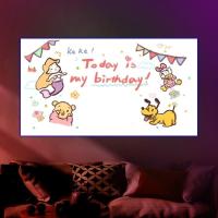 ราคา เครื่องฉายภาพปาร์ตี้ มินิโปรเจคเตอร์ โปรเจคเตอร์วันเกิด Happy Birthday (21332626040)