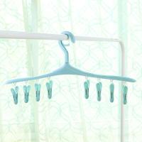 ราคา ไม้แขวนเสื้อ ไม้แขวนหนีบผ้า 8 ตัวหนีบ ไม้แขวนพร้อมที่หนีบ ที่ตากถุงเท้าพร้อมกิ๊บหนีบผ้า ที่ตากผ้าแบบหนีบ ปลีก ส่ง YO0126 (12294002410)