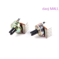 ราคา daoj MALL 2pcs Type 161 Semi Circular SHAFT 50K B503 Potentiometer 6Pin Power Amplifier Tuning Potentiometer SWITCH (21946753585)