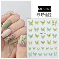 ราคา 5D สติ๊กเกอร์แต่งเล็บ แบบนูนลายผีเสื้อ สีเขียว ชมพู ม่วง แต่งเล็บหวานๆแบบสาวเกาหลี (21900974243)