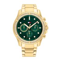 ราคา Tommy Hilfiger Brooklyn รุ่น TH1782614 นาฬิกาข้อมือผู้หญิง สายสแตนเลส Gold Green (20226873148)