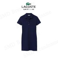 ราคา Lacoste เดรสโปโลหญิง รุ่น Womens Lacoste Slim Fit Stretch Cotton Striped Polo Code EF5473 10 F9F (21385430328)