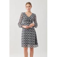 ราคา ESPADA เดรสยาวลายกราฟิก ผู้หญิง สีดำ Graphic Print Long Dress 04493 (17565486742)