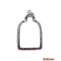 ราคา กรอบเงินแท้ 95 กรอบเงินหัวสิงห์ลงยาเต็มหน้า หลวงพ่อไป่ลจอบใหญ่ รุ่น4 ขนาด2 2 2 4 3 8 ซม (21981766070)