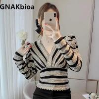 ราคา เสื้อพองแขนยาวเสื้อเอวลอยเข้ารูปพอดีเข้ารูปเสื้อแฟชั่นแขนพองดีไซน์แบบวินเทจสไตล์ฝรั่งเศสสำหรับเสื้อผู้หญิง (20612099913)