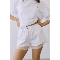 ราคา MVBKK WHITE LACE COTTON SHORTS กางเกงขาสั้นสีขาวแต่งลูกไม้ (22056897598)
