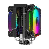 ราคา MINGSU 12CM 4 ท่อทองแดงหม้อน้ำ CPU เงียบ LGA 1700 AMD LGA2011 คอมพิวเตอร์เดสก์ท็อป Universal Cooling พัดลม CPU ARGB พัดลมระบายความร้อนซีพียูสีขาวCPU散热风扇 (21726624852)