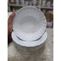 ราคา ชุดอาหาร จานชามเมลามีน ซุปเปอร์แวร์ สีขาว ขอบหยัก Superware ซุปเปอร์แวร์ (19929234546)