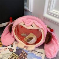 ราคา DISFUNNY ปากใหญ่ๆ กระเป๋า Hatsune Miku ITA กระเป๋าสะพายไหล่แบบสั้น กระเป๋า Crossbody กระเป๋าเป้กำมะหยี่ Miku ประณีตประณีตประณีต สีชมพูสีฟ้า กระเป๋าตุ๊กตา Miku โรงเรียนโรงเรียนนักเรียน (20809176799)