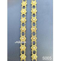 ราคา สร้อยสังวาลย์ สร้อยสังวาลย์สีทอง สร้อยสังวาลย์ใส่ได้ทั้งเด็กและผู้ใหญ่ สร้อยสังวาลย์สีทองประดับเพชร เครื่องประดับชุดไทย ส001 (16647853456)